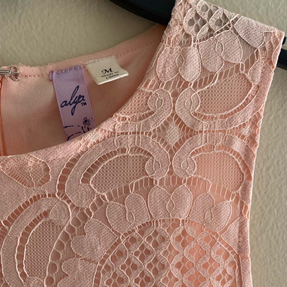 Francesca’s pink dress
